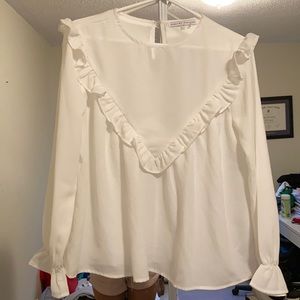Boutique Ruffled Dressy Blouse